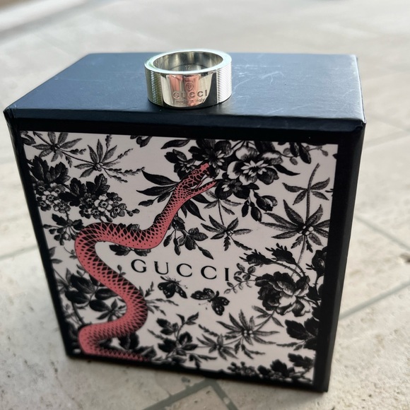 🇮🇹 Gucci 925 Sterling Silver Ring - Picture 5 of 11